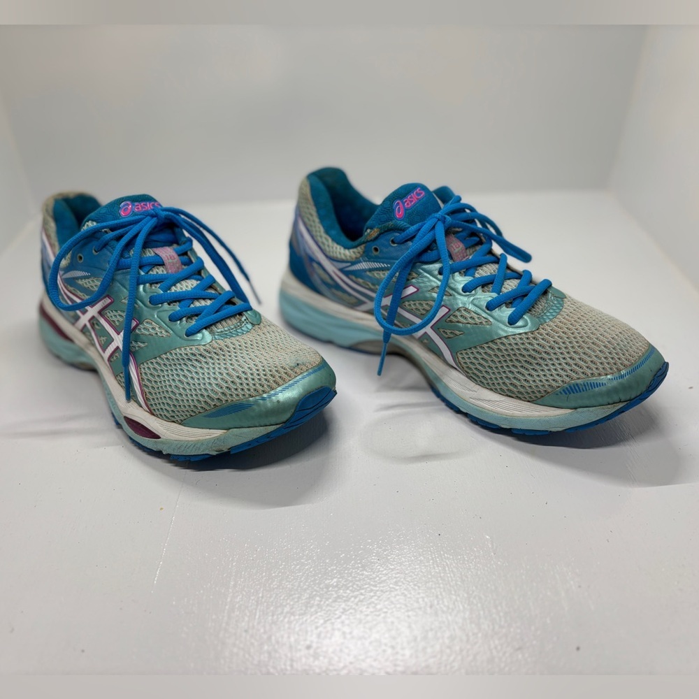ASICS Women's Gel Cumulus 18 Blue Running Shoes size 9.5 - Picture 2 of 11